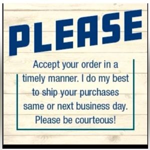 PLEASE ACCEPT YOUR ORDER